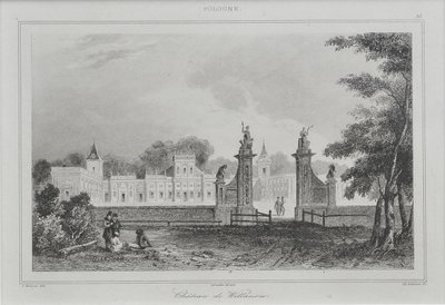 Wilanów Palace from the Front Court by Augustin François Lemaitre